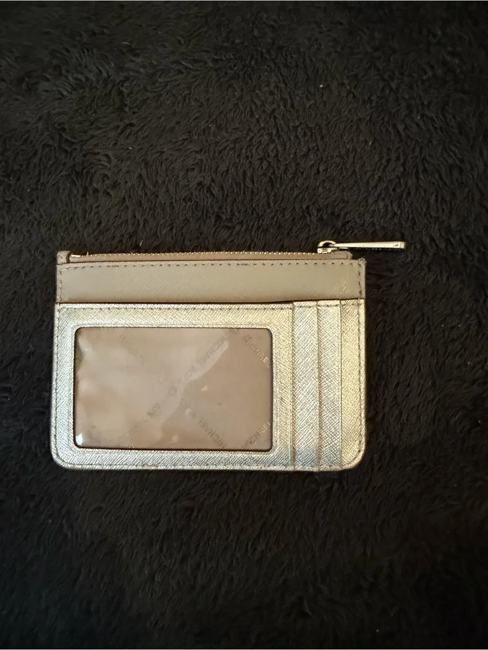 Michael Kors Silver Signature Crossbody with Card Case